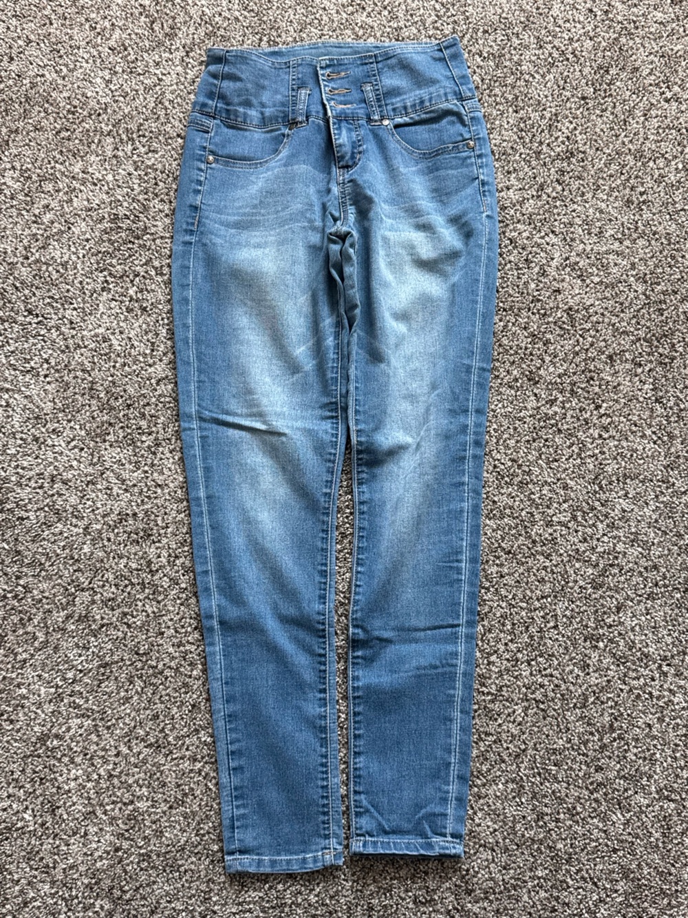 Celebrity Pink Mid Blue Denim Jeans